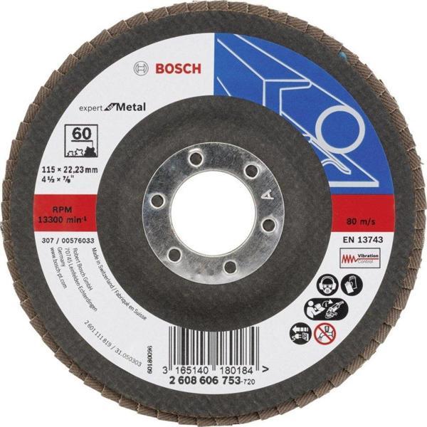 Bosch Expert Flap Zmpara Diski 115mm 60 Kum Metal - Image 1