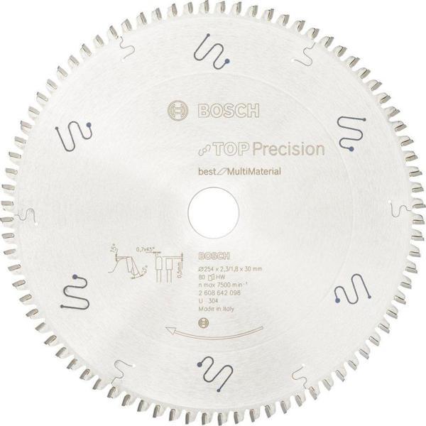 Bosch - Best Serisi Hassas Kesim Çoklu Malzeme için Daire Testere Bıçağı 254*30 mm 80 Diş - Image 1