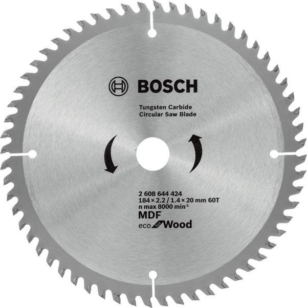 Bosch - Eco for Wood Daire Testere Bıçağı 184*20 mm 60 Diş - Image 1