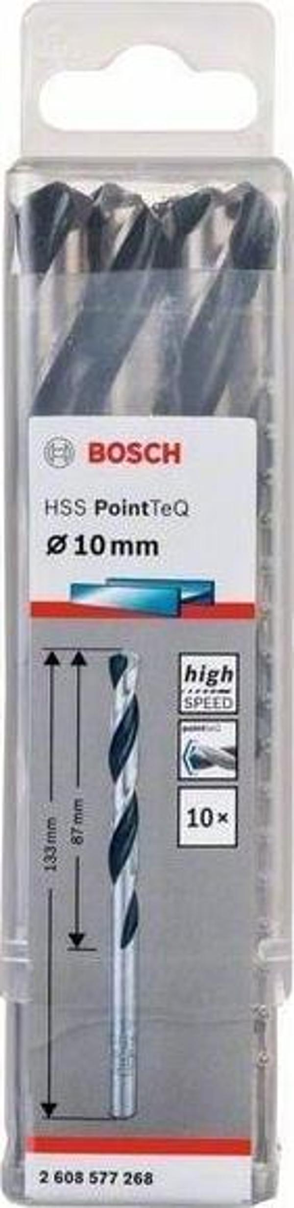 Bosch HSS PointTeQ Matkap Uç Metal 10x87x133mm 10 Parça - Image 1