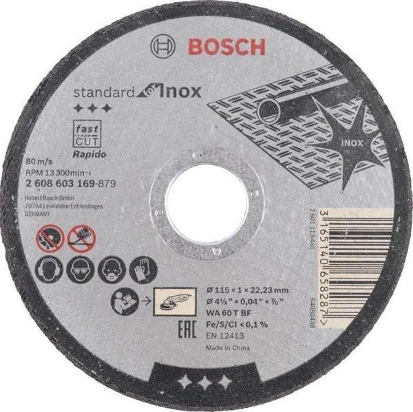 Bosch Kesme Diski Inox 115x1mm Metal - Image 1
