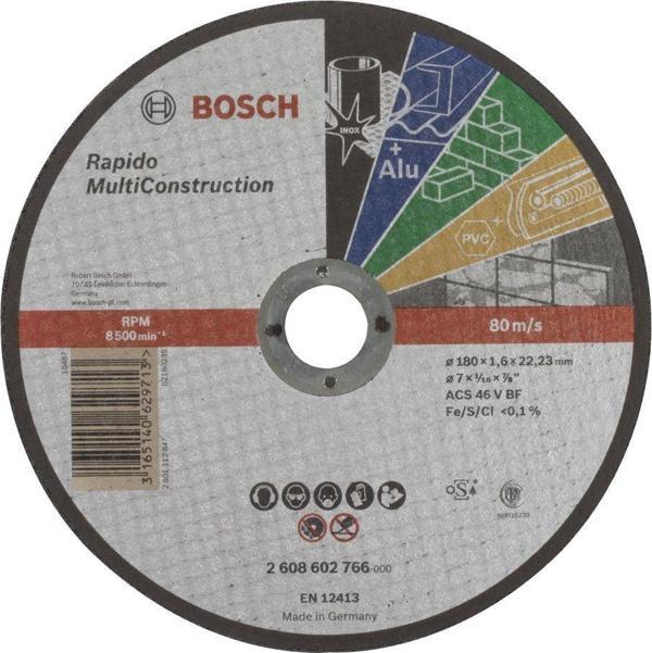 Bosch Kesme Diski MultiConstruction 180x1.6mm Tüm Malzemeler - Image 1