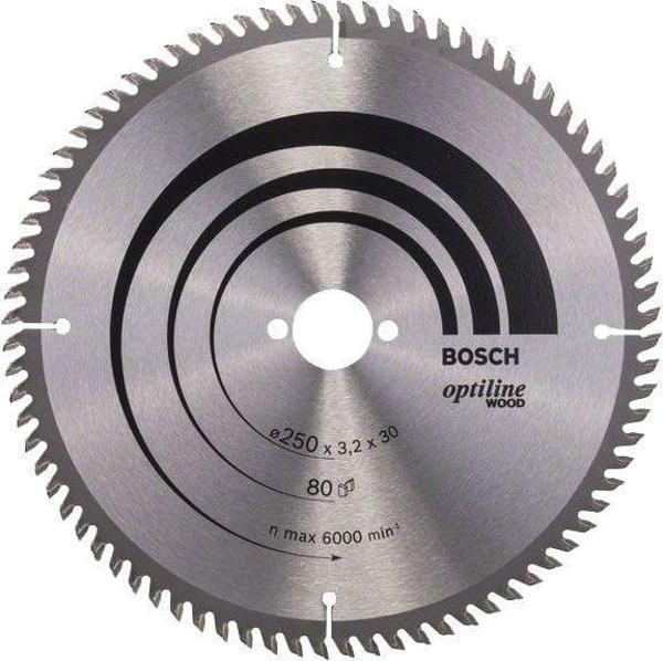 Bosch Optiline Wood Elmas Daire Testere Bıçağı Ahşap 250mm 80Diş - Image 1