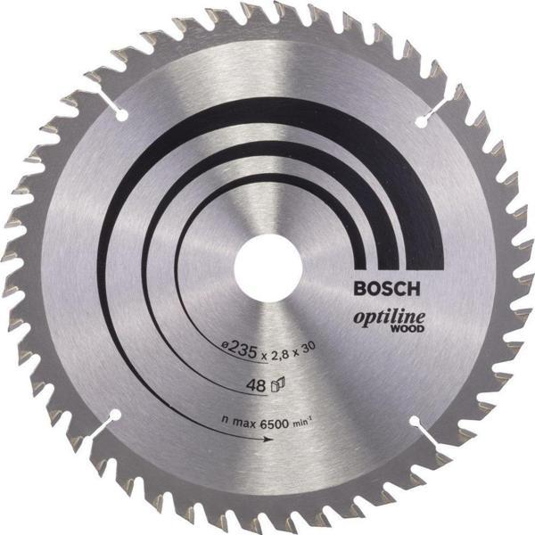 Bosch - Optiline Serisi Ahşap için Daire Testere Bıçağı 235*30/25 48 Diş - Image 1
