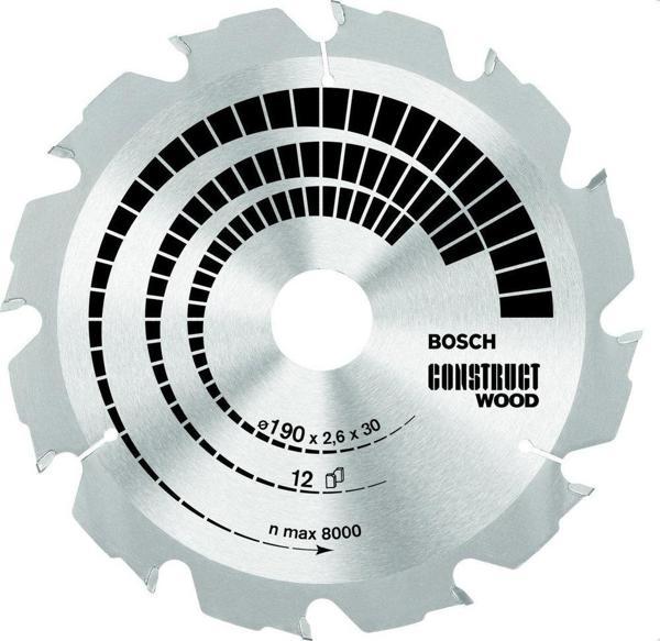 Bosch Construct Wood 190*30 mm 12 Diş - Image 1
