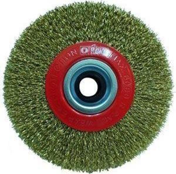 Hawk HA10101 Daire Fırça Sarı Telli 100x20mm - Image 1