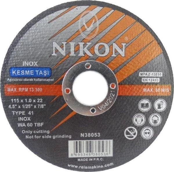 Nikon N38053 Kesme Diski Inox 115x1.0mm Metal - Image 1