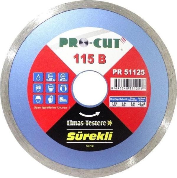 Pro-Cut PR51125 115B Daire Testere 115mm - Seramik, Porselen, Cam - Image 1
