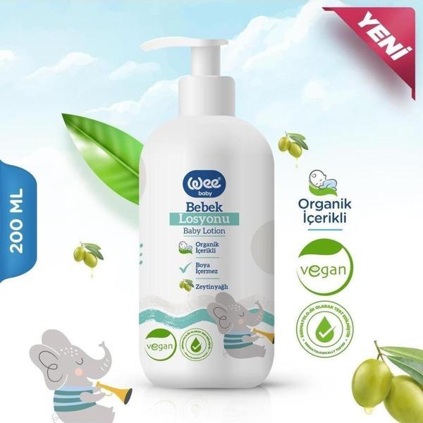 Wee Baby Organik Bebek Losyonu 200 ml 05495 - Image 1