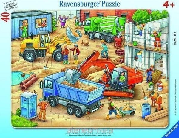 Ravensburger 40 Parça Puzzle İş Makinaları 061204  - Image 1