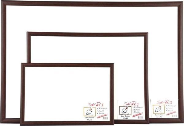 Akyazı 45X60 Duvara Monte Ahşap Çerçeve Safari Yazı Tahtası - Image 1