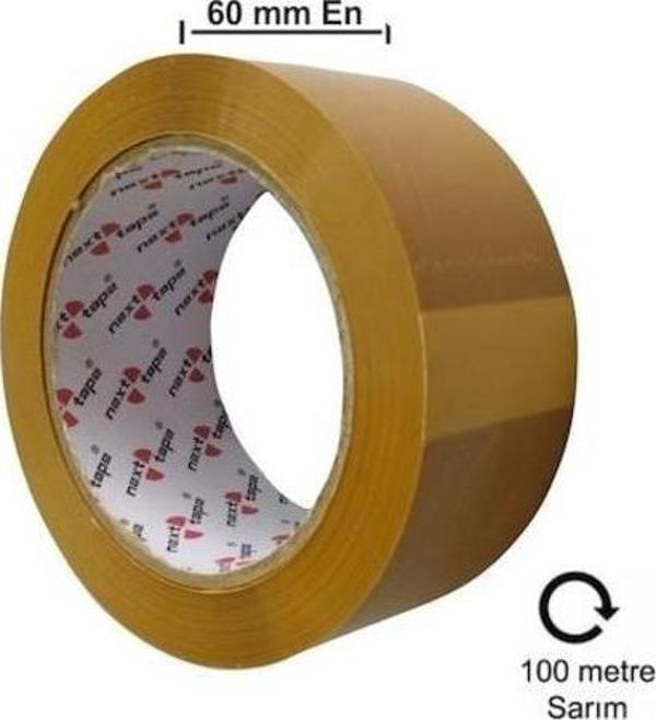 Next tape Koli Bandı Taba Kahverengi 60 mm x 100 mt - Image 1