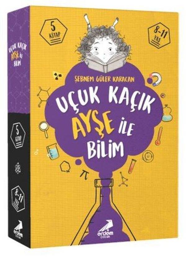 Uçuk Kaçık Ayşe ile Bilim Seti - 5 Kitap Takım - Erdem Çocuk - Image 1