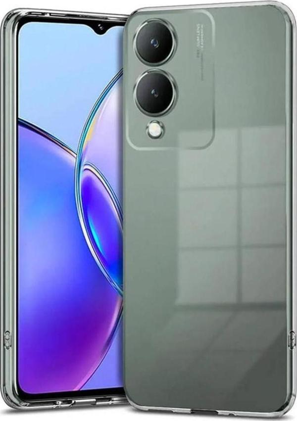 Vivo Y17s Kılıf Kamera Korumalı Silikon Şeffaf Kapak - Image 1