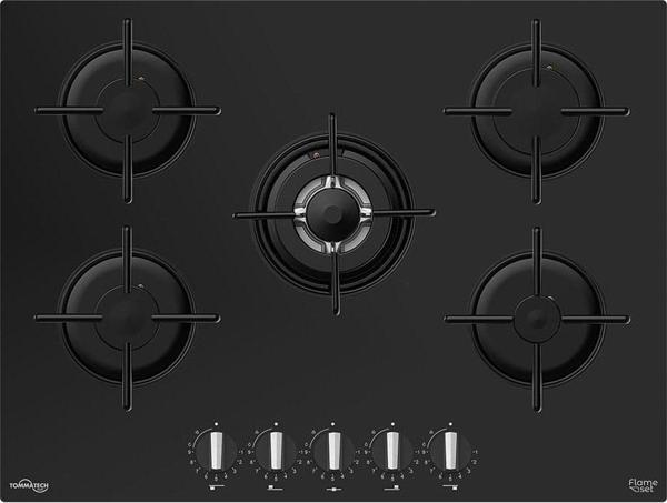 Tommatech Tao7001Bg Ankastre Wok Gözlü Gazlı Ocak 70 Cm Siyah Cam - Image 1