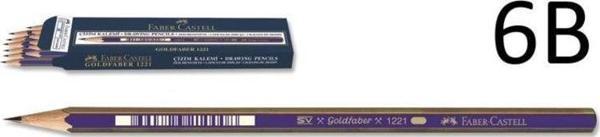 Faber-Castell Goldfaber 1221 Dereceli Kalem 6B 12'li KUTU - Image 1