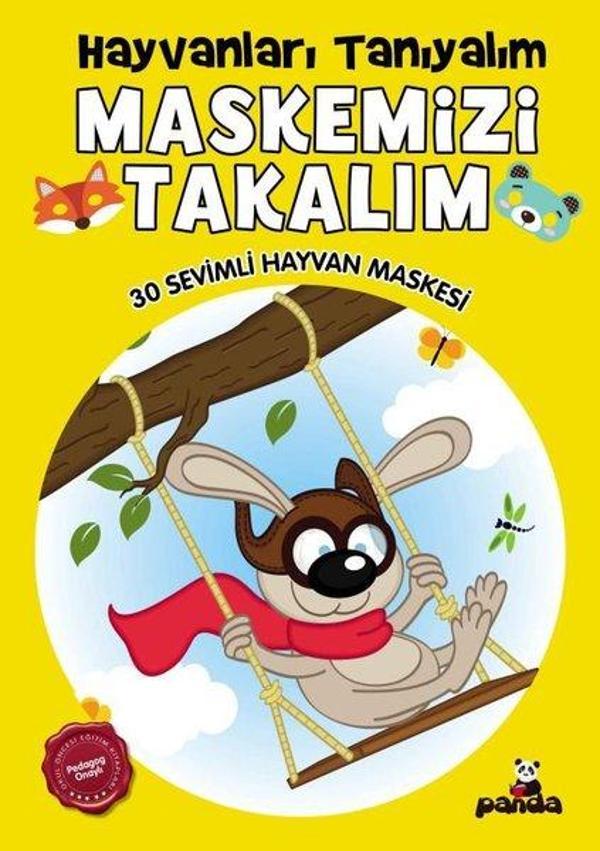 Hayvanları Tanıyalım Maskemizi Takalım - 30 Sevimli Hayvan Maskesi - Panda - Image 1