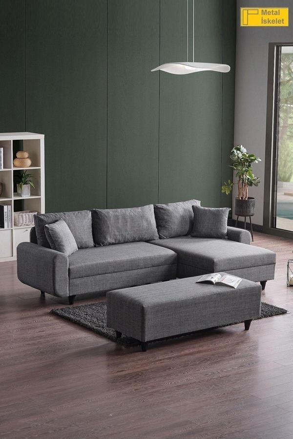 Kagu Corner Flavia Köşe Takımı Puflu - Image 1