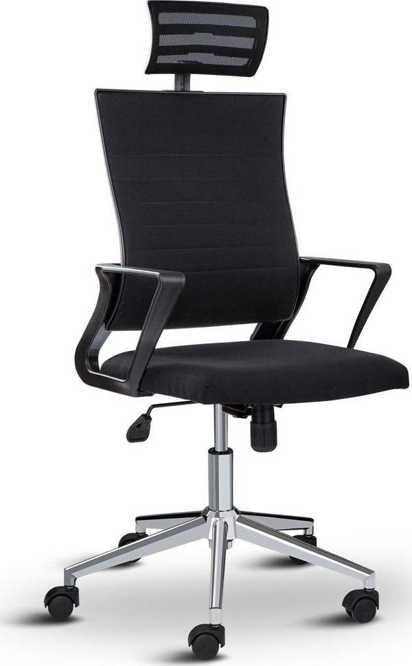 Asbir Mobilya Rigel Başlıklı 55300 Metal Ayaklı Çalışma Koltuğu Ofis Sandalyesi - Image 1