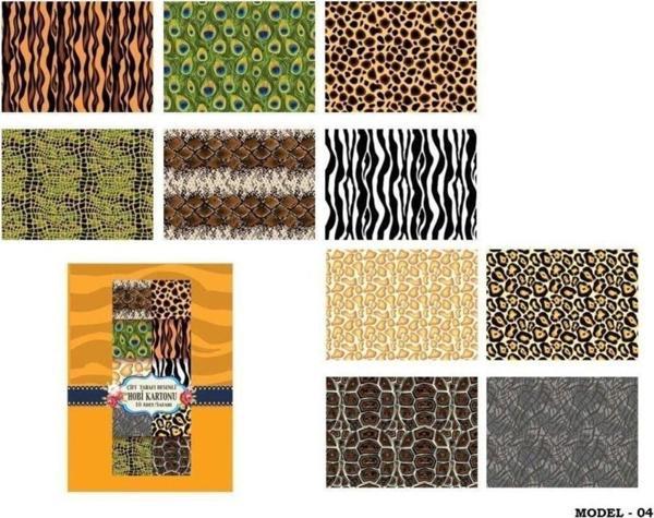 Keskin Color Çift Taraflı Hobi Kartonu 25x35 cm 10 Tabaka Safari - Image 1