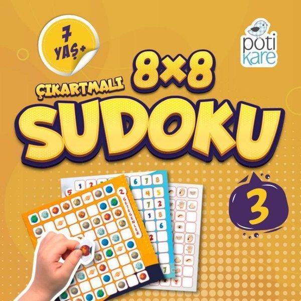 8x8 Çıkartmalı Sudoku - 3 - Pötikare Yayınları - Image 1