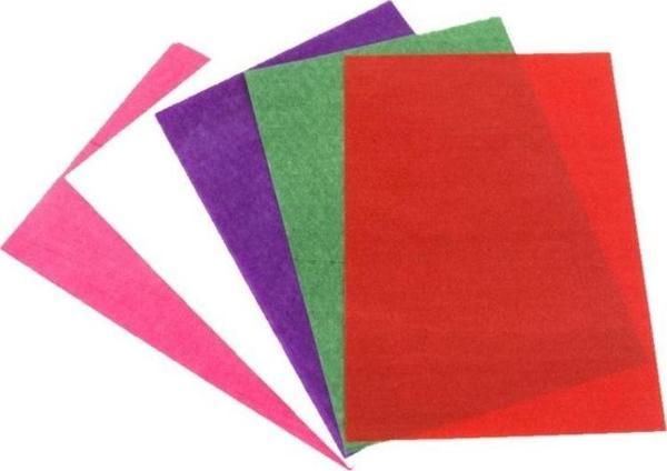 Lino Transparan Kağıt 5 Renk 10'lu 20x30 cm. - Image 1