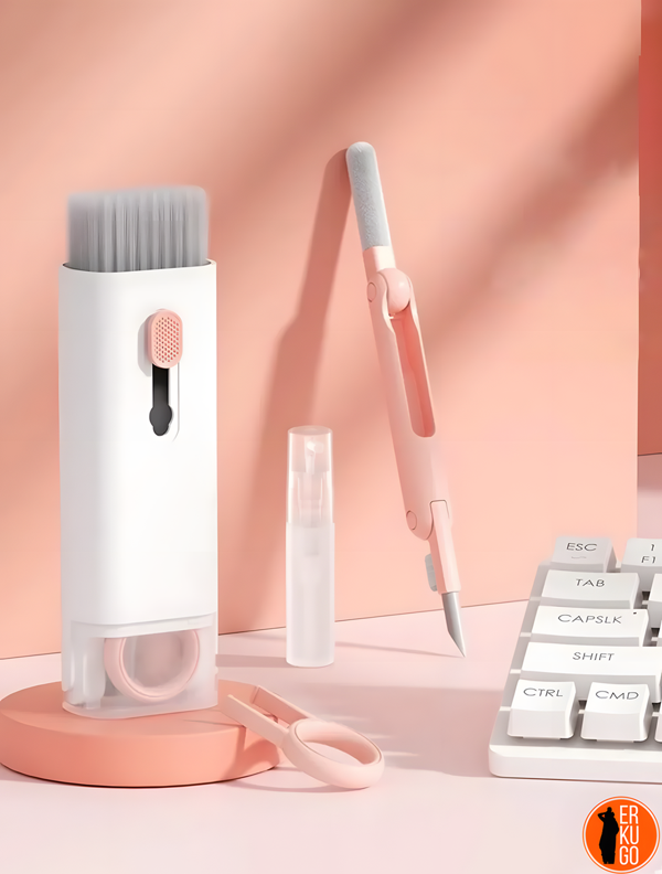 7 Fonksiyonlu Telefon, Airpods Bluetooth Kulaklık Temizleyici, Klavye, Ekran, Temizleme Kiti - Image 1