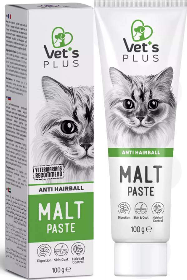 Vet's Plus Malt Macun 100gr (Tüy Yumağı Önleyici) - Image 1