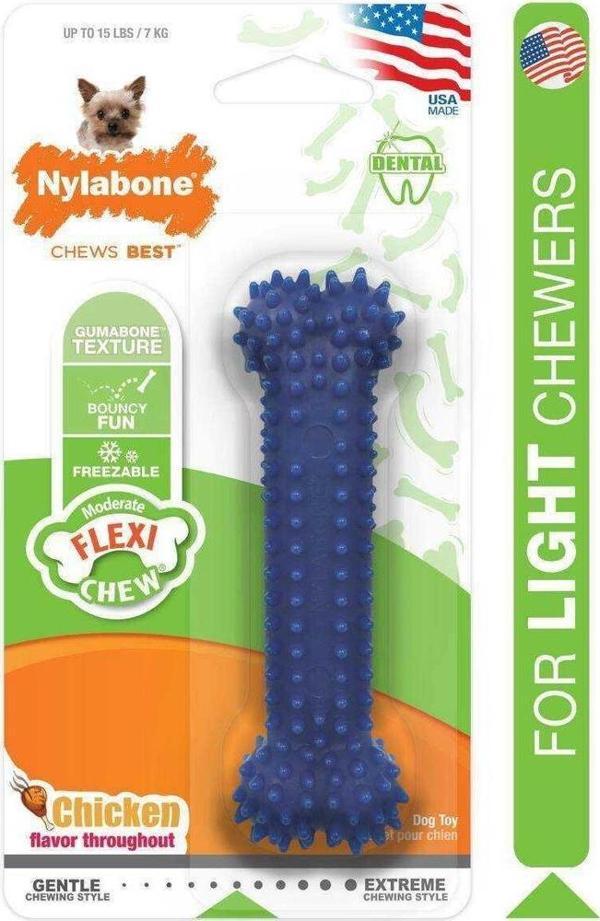 Nylabone Tavuk Aromalı Dental Köpek Oyuncağı XS - Image 1