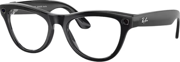 Ray-Ban Meta Skyler Akıllı Gözlük Parlak Siyah Çerçeve Gök Mavisi Şeffaf Işığa Göre Koyulaşan Cam Rengi - Image 1