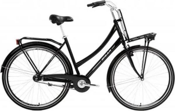 BİSAN FLUANTE C KADIN ŞEHİR BİSİKLETİ 52CM V 28 JANT 1 VİTES PARLAK SİYAH SİLVER - Image 1