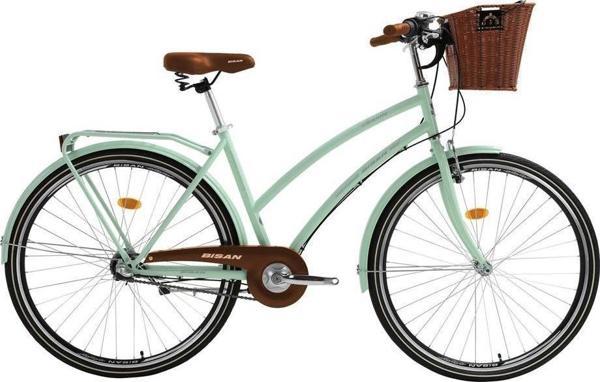 BİSAN SERENITY KADIN ŞEHİR BİSİKLETİ 46CM V 28 JANT NEX.3 VİTES MİNT YEŞİL SİLVER - Image 1