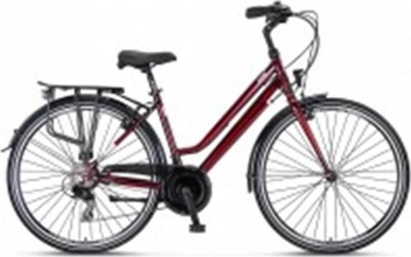 ÜMİT 2833 VENTURA L BAYAN ŞEHİR BİSİKLETİ 460H V 28 JANT 21 VİTES BORDO BEYAZ - Image 1