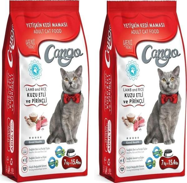 Cango Yetişkin Kedi Maması Kuzu Etli 7 kg x 2 Adet - Image 1