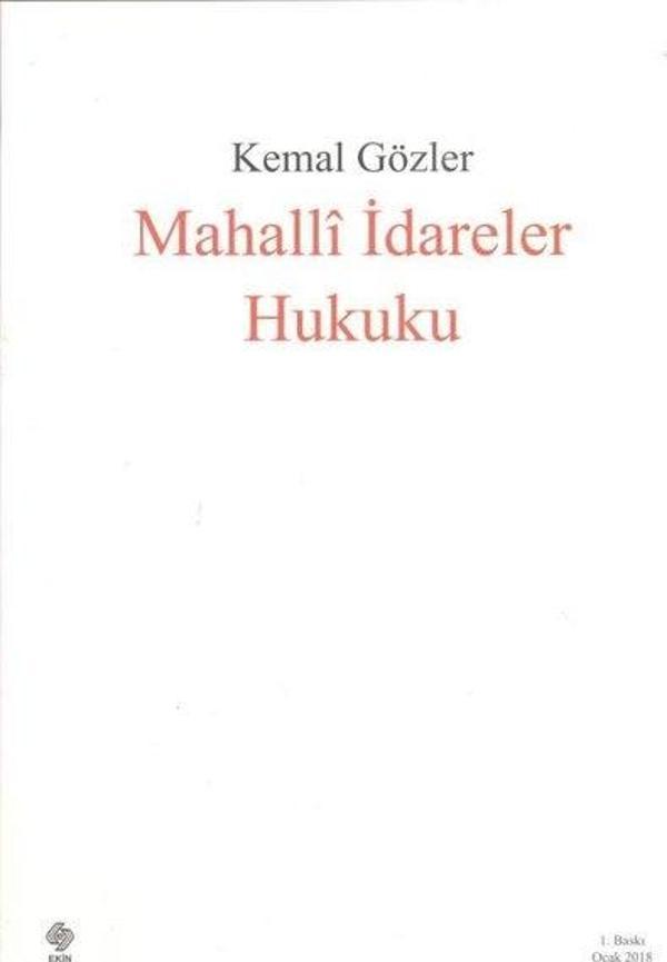 Mahalli İdareler Hukuku - Ekin Basım Yayın - Image 1