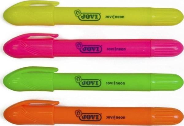 Jovi 1810 Stick Jel Fosforlu Kalem 4 Renk Set - Image 1