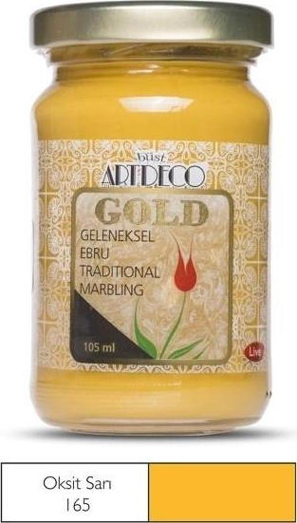 Artdeco Gold Geleneksel Ebru Boyası 105ml Oksit Sarı 165 S.1 - Image 1