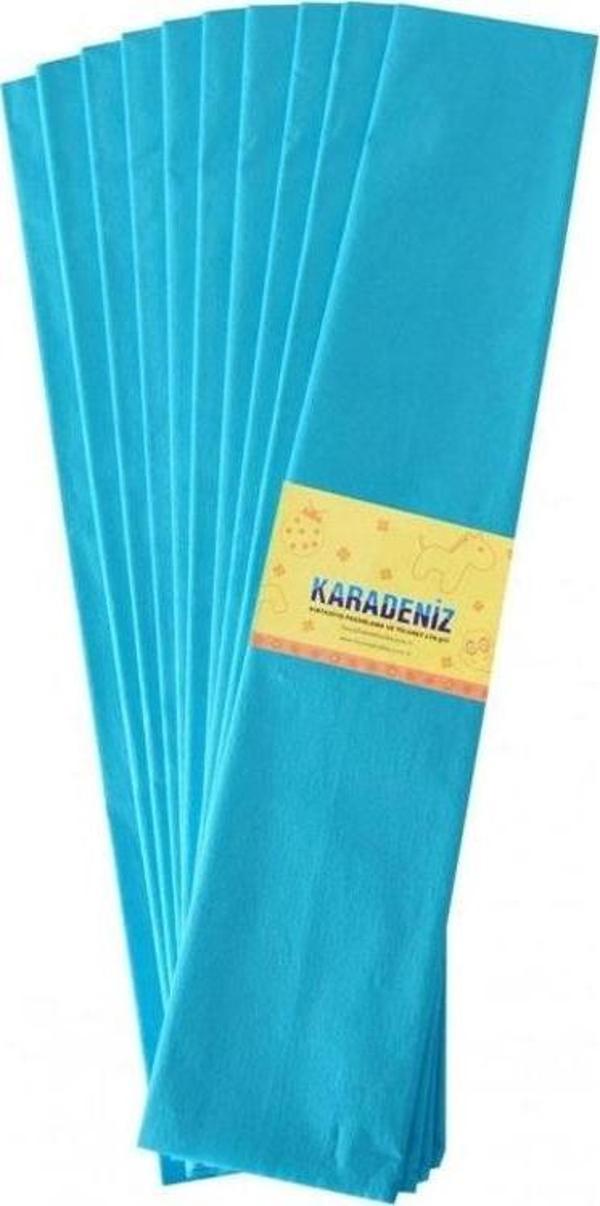 Lino Lüx Krapon Kağıdı (50x200 cm) 10'lu Paket MAVİ - Image 1