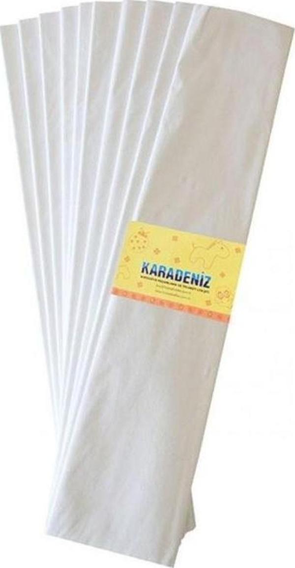 Lino Lüx Krapon Kağıdı (50x200 cm) 10'lu Paket BEYAZ - Image 1