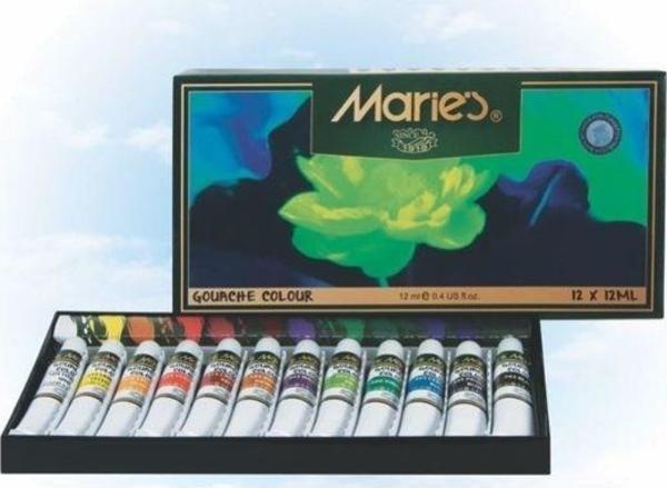 Maries Guaj Boya 12 Renk x 12 ml. 7312B - Image 1