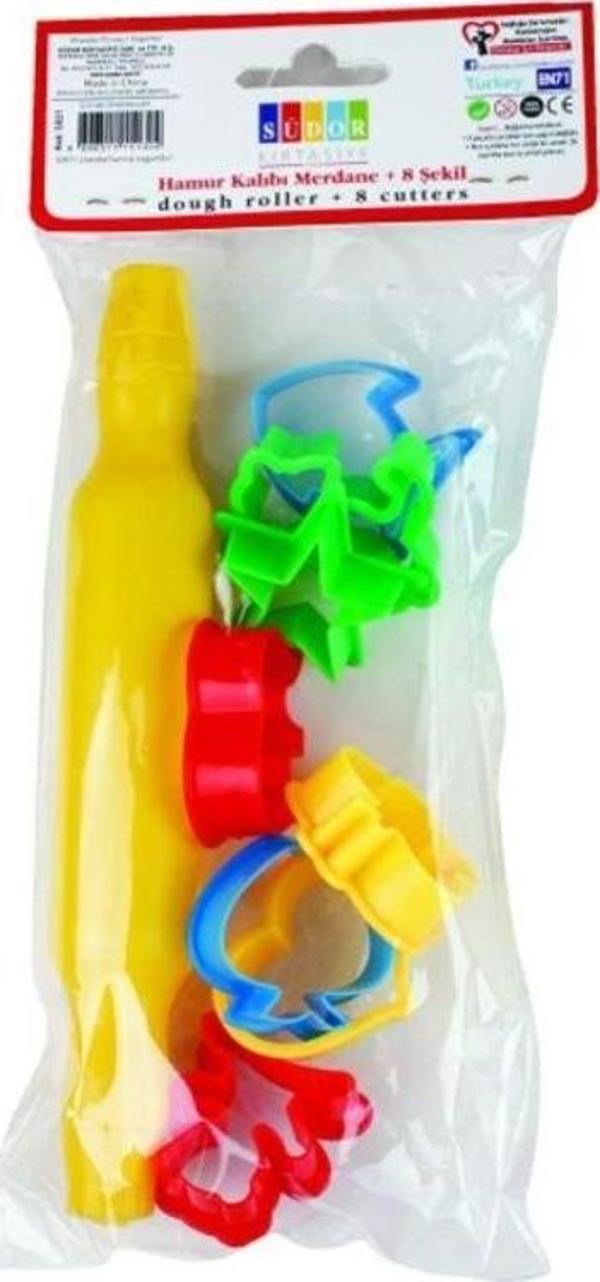 Südor Oyun Hamuru Kalıbı 8 Şekil + Merdane - Image 1
