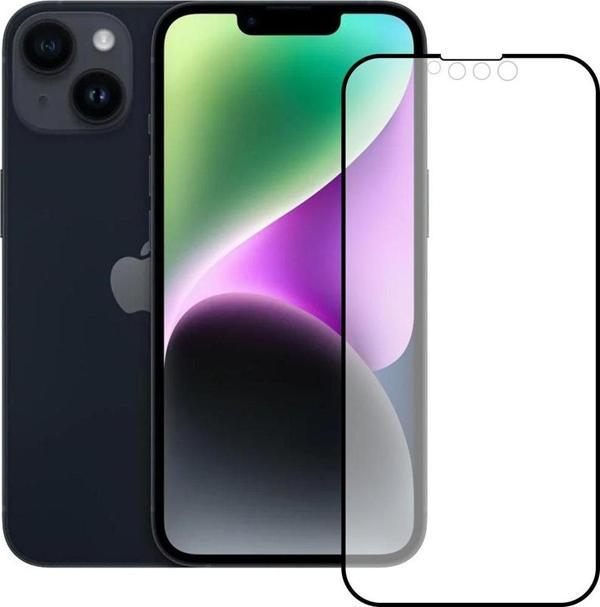 Bufalo iPhone 14 Ekran Koruyucu Seramik Mat Nano 9D Tam Kaplama Siyah - Image 1