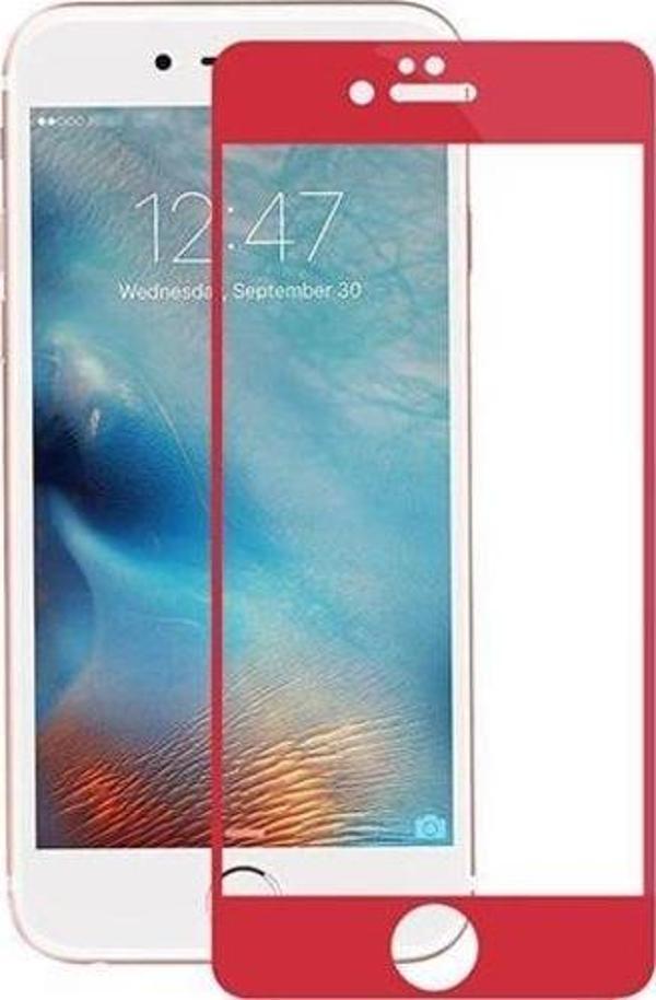 Bufalo iPhone 6 Plus / 6s Plus Kavisli 4D Cam Ekran Koruyucu Kırmızı - Image 1