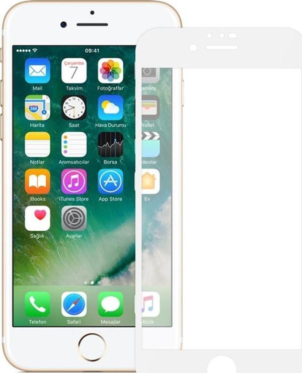 Bufalo iPhone 7 / iPhone 8 ESD Anti Static Cam Ekran Koruyucu Beyaz - Image 1