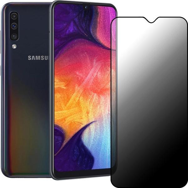 Samsung Galaxy A30 / A50 Hayalet Privacy Gizli Cam Ekran Koruyucu Siyah - Image 1