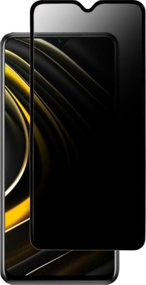 Xiaomi Redmi 9A Hayalet Privacy Gizli Cam Ekran Koruyucu Siyah - Image 1