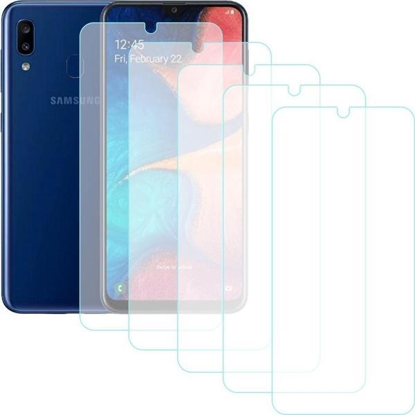 Notech Samsung Galaxy A20 Temperli Cam Ekran Koruyucu 5li Eko Paket - Image 1