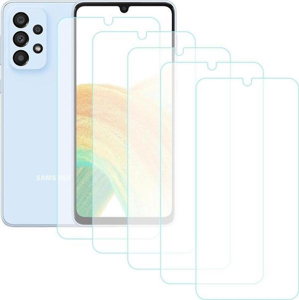 Notech Samsung Galaxy A33 5G Temperli Cam Ekran Koruyucu 5li Eko Paket - Image 1