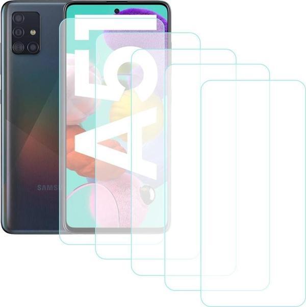 Notech Samsung Galaxy A51 Temperli Cam Ekran Koruyucu 5li Eko Paket - Image 1