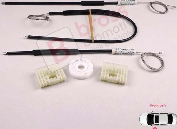 Audi A2 8Z 8Z0 1999-2005 5-Kapı Hatchback 8Z0837461 İçin Elektrikli Ön Sol Cam Kriko Tamir Seti - Image 1